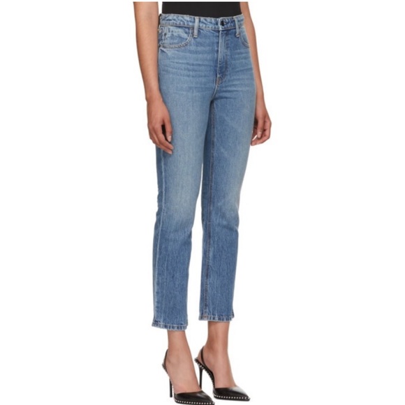 Denim x Alexander‎ Wang Cult Jeans Light Indigo Size 24 - Picture 1 of 8
